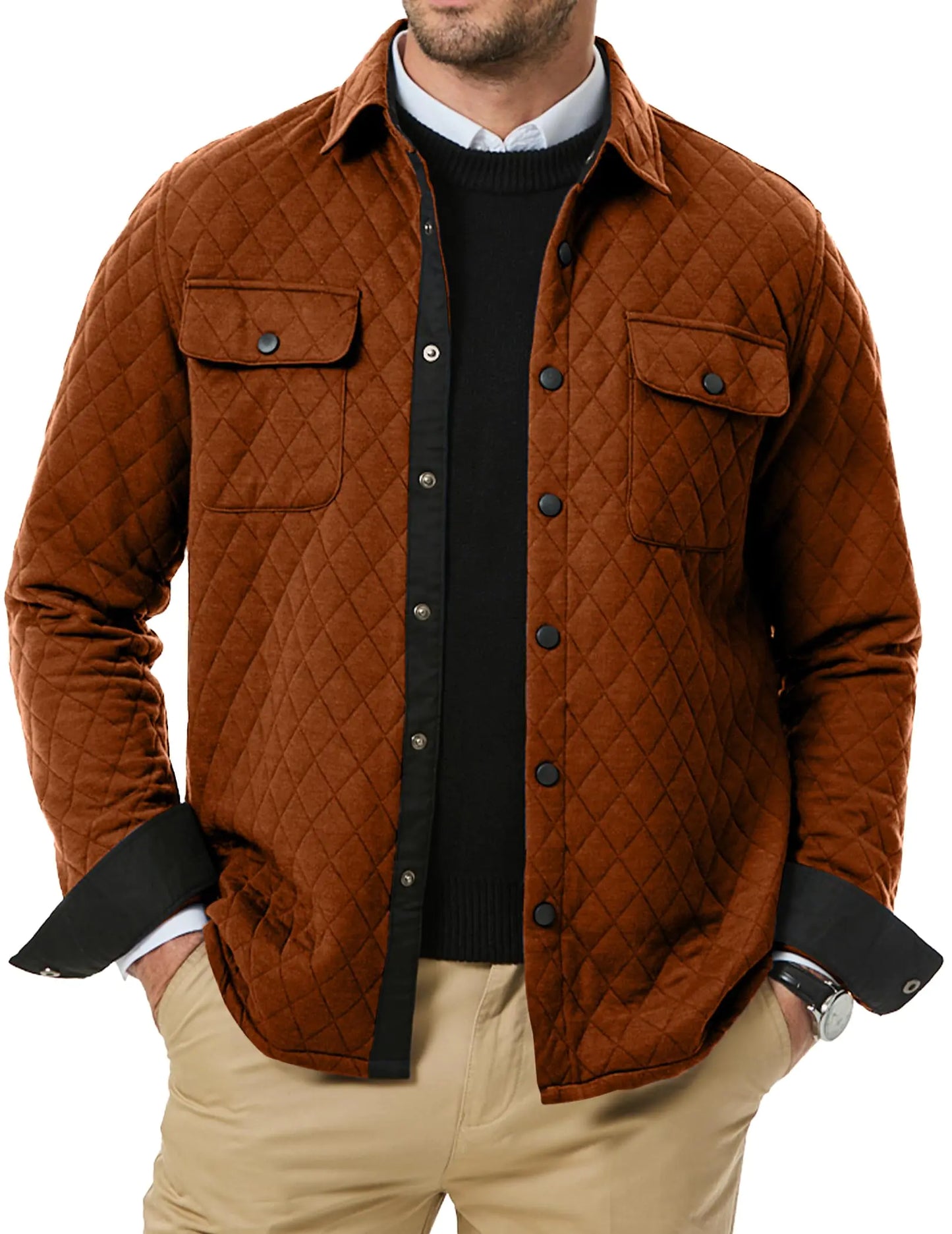 Men’s Quilted Shacket
